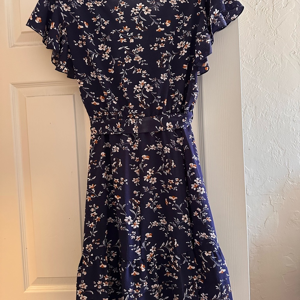 Hapsho Navy Floral Dress - Picture 3 of 5